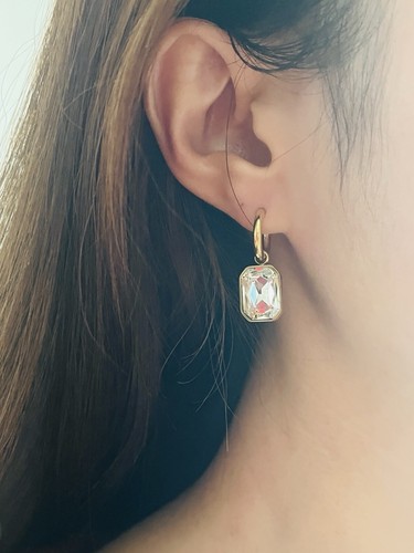 Damen Ohrringe Gold 18K vergoldet Edelstahl Zirkonia Geschenk Wasserfest - Bild 7 von 11