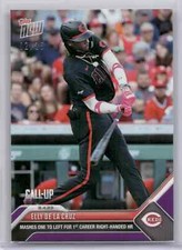 🟪 ELLY DE LA CRUZ 1st Right Handed Home Run PURPLE 02/25 2023 Topps Now #651 📈