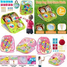 Toss Game with Bean Bags Banner Fun Outdoor Party Garden Game Sets Gift for Kids