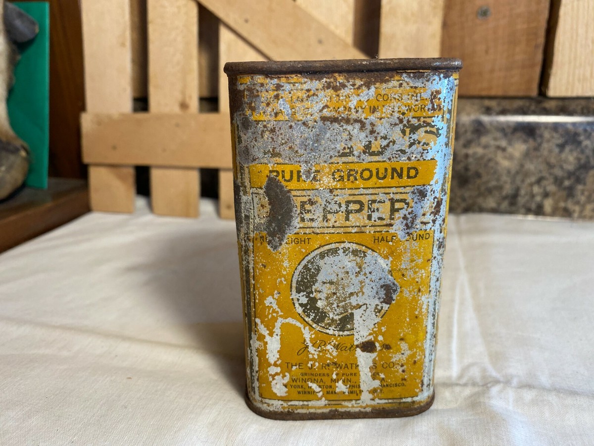 Vintage Watkins Pure Ground Pepper Tin | eBay