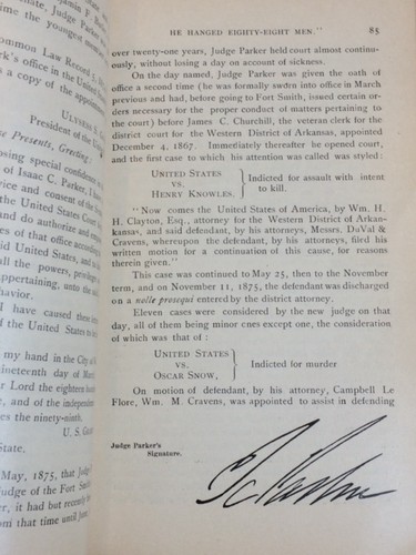 Hell On The Border; He Hanged Eighty-Eight Men. by Harman RARE 1898 1st Edition - Picture 12 of 12