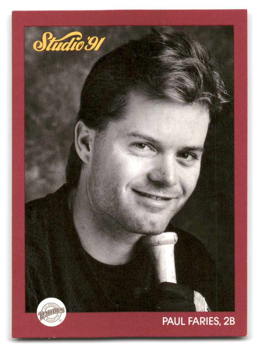 Paul Faries 1991 Studio #243 San Diego Padres BASEBALL