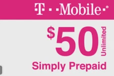 $50 T-Mobile Unlimited 5G  Plan Preloaded Prepaid SIM Card 1st Month Month