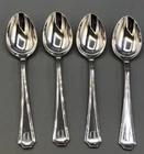 Fairfax by Durgin / Gorham Sterling Silver set of 4 Demitasse Spoons, mono  D