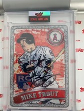 Topps Project 2020 #100 Mike Trout Blake Jamieson Black Artist Auto Unnumbered 