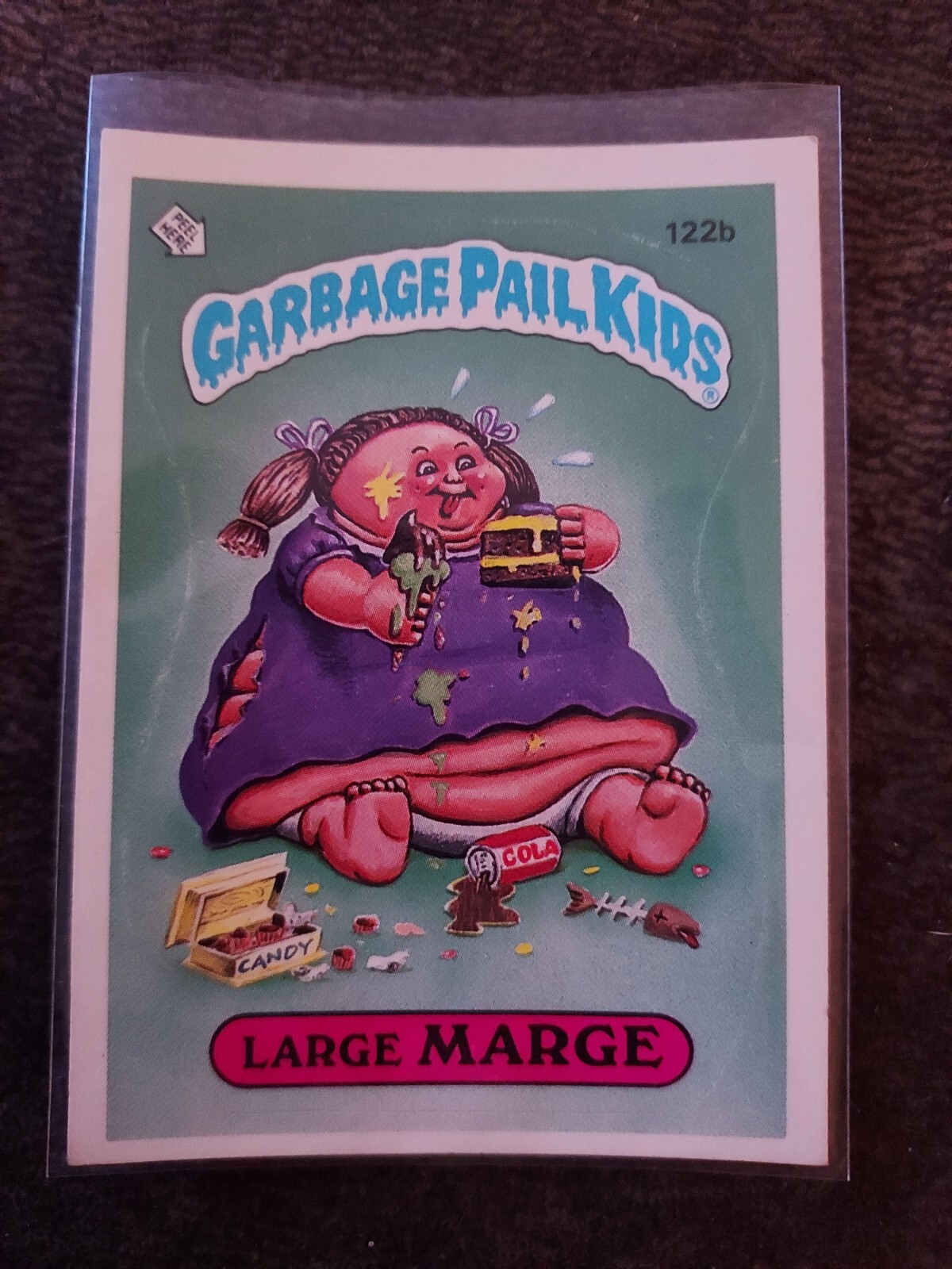 TOPPS Garbage Pail Kids Sticker #122b LARGE MARGE 1986 Series 3 | eBay