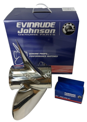 BRP 763990 Evinrude Rebel TBX 15-1/4x19P Stainless Propeller