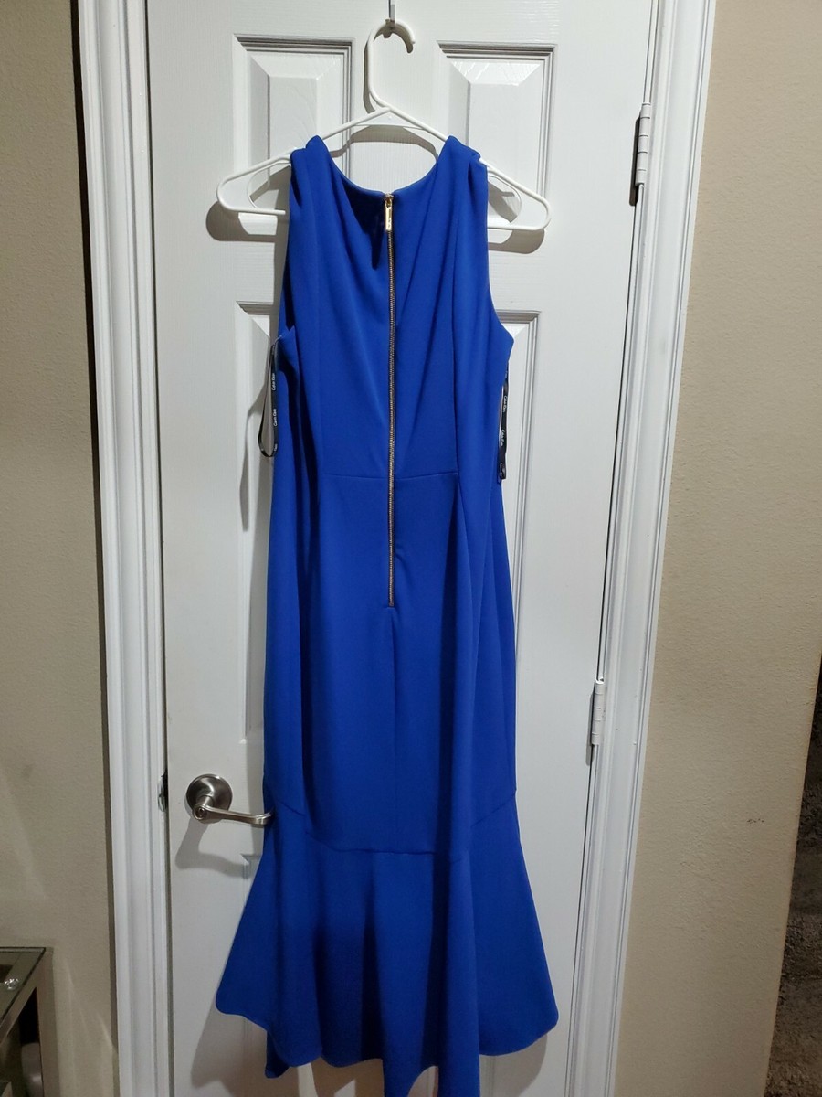 royal blue calvin klein blue dress Calvin Klein Blue Dress