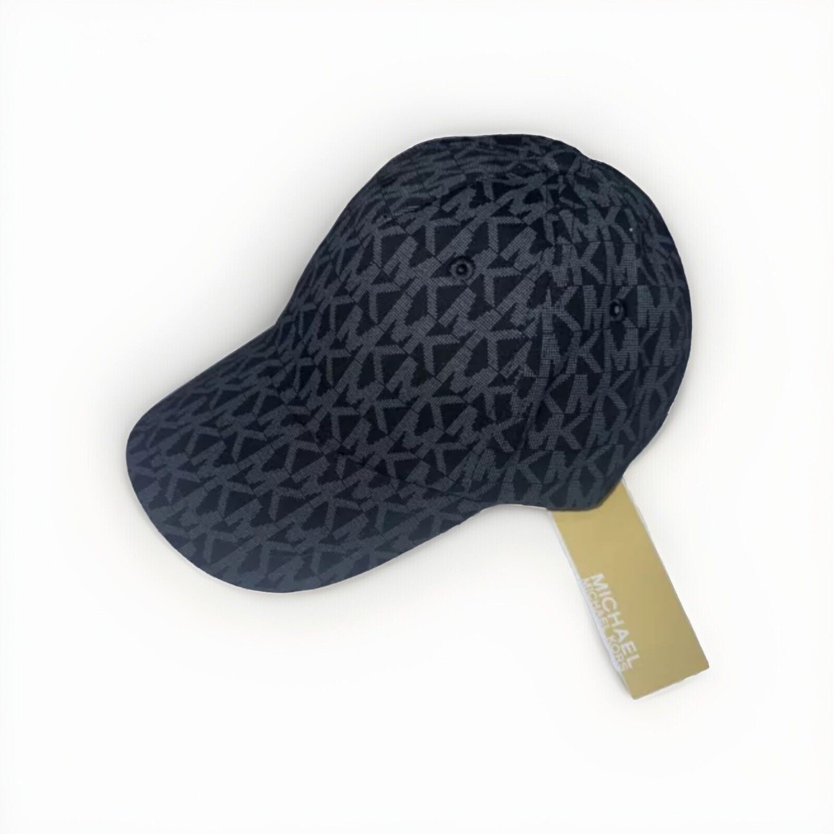 NWT MICHAEL KORS Baseball Hat All Over Logo Black Signature  display picture 1