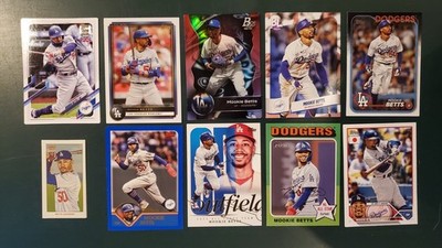 MOOKIE BETTS - LOT OF (10) DIFFERENT CARDS - Topps 2021-2024 Dodgers