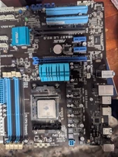 Computer mother board, CPU 8 core processor, and 16 gigs of DDR3 RAM.