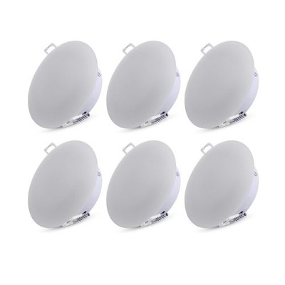Facon 4.5inch 12V LED RV Puck Light - 6 Packs, 4000K Cool White, Full Aluminu...