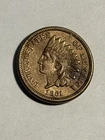 1861 Indian Head Cent 1c Better Date Penny AU About Uncirculated With Luster