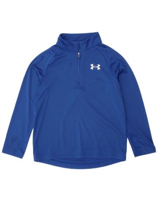 Under Armour Jungen Pullover Trainingsanzug Oberteil mit Reißverschluss 6-7 Jahre XS blau DY06