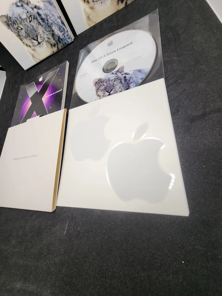 VTG APPLE MC223Z/A MAC OS X SNOW  LEOPARD VER  10.6 INSTALL DVD  + RETAIL BOX - Image 4 of 4