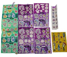 Lot of 6 Pokemon Stickers 1999 Nintendo Sandylion Canada Incomplete USED