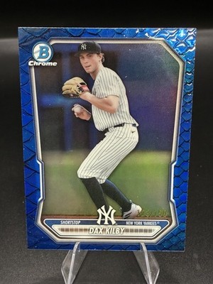 2026 Bowman Chrome Blue Reptilian /150 Dax Kilby #BCP-78 Yankees
