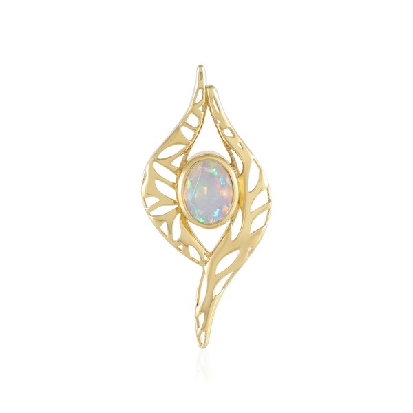 Cavill Welo Opal AnhäNger Damen 0,72Ct Ovalschliff Vergoldet 925 Silber Schmuck-image