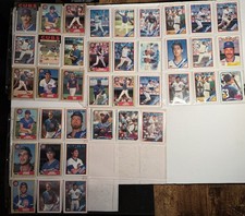 39 Chicago Cubs Topps Baseball Card Lot 1986-1989 Sandberg Grace Dawson