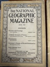 Vintage National Geographic June/July 18', July has Upside-down Bound page error
