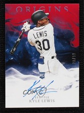 2020 Panini Chronicles Origins Signatures Red 20/99 Kyle Lewis #19 Auto 0m4q