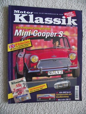 Motor Klassik Heft 4/1997; Mini Cooper S; Packard V 12 Phaeton; Stanguellini1100