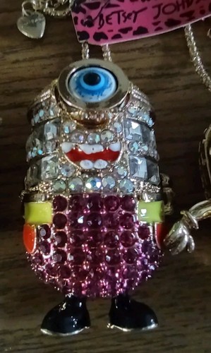 Betsey Johnson Rhinestone Minion Neck & Gold Plated Chain... Choose Just One... - Picture 3 of 6