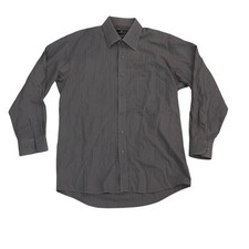 Balenciaga Paris Men  s Grey Pinstripe Shirt