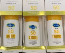 Cetaphil Sun 50 Sheer Mineral Face Liquid Sunscreen 1.7oz Exp 06/2026 3PK