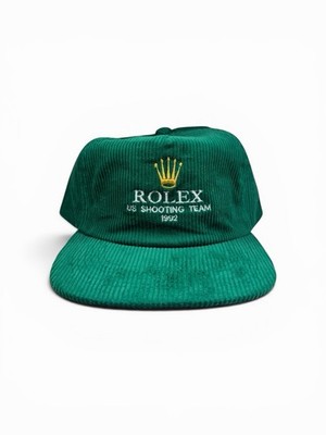 Vintage Rolex Embroidery Corduroy Green