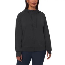 NWT Mondetta Women's S Black Lightweight Full Zip Hoodie Active Jacket