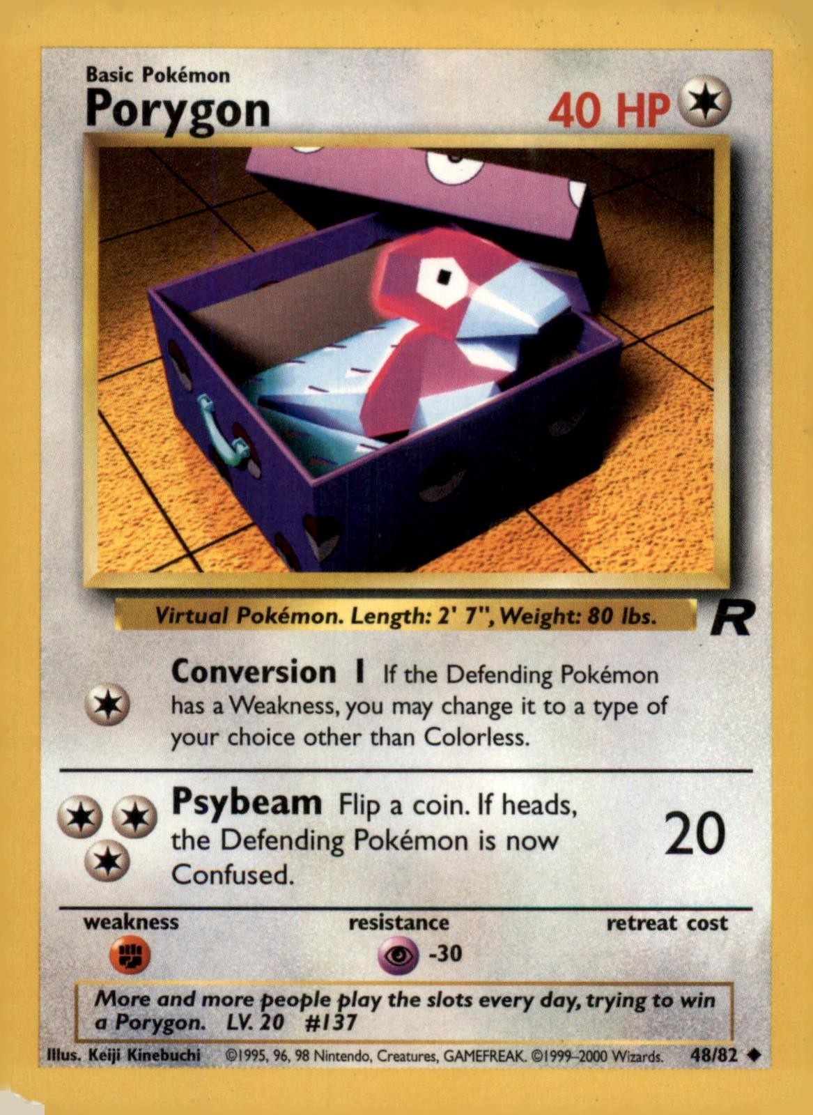 PORYGON 48/82 TEAM ROCKET UNLIMITED DMG