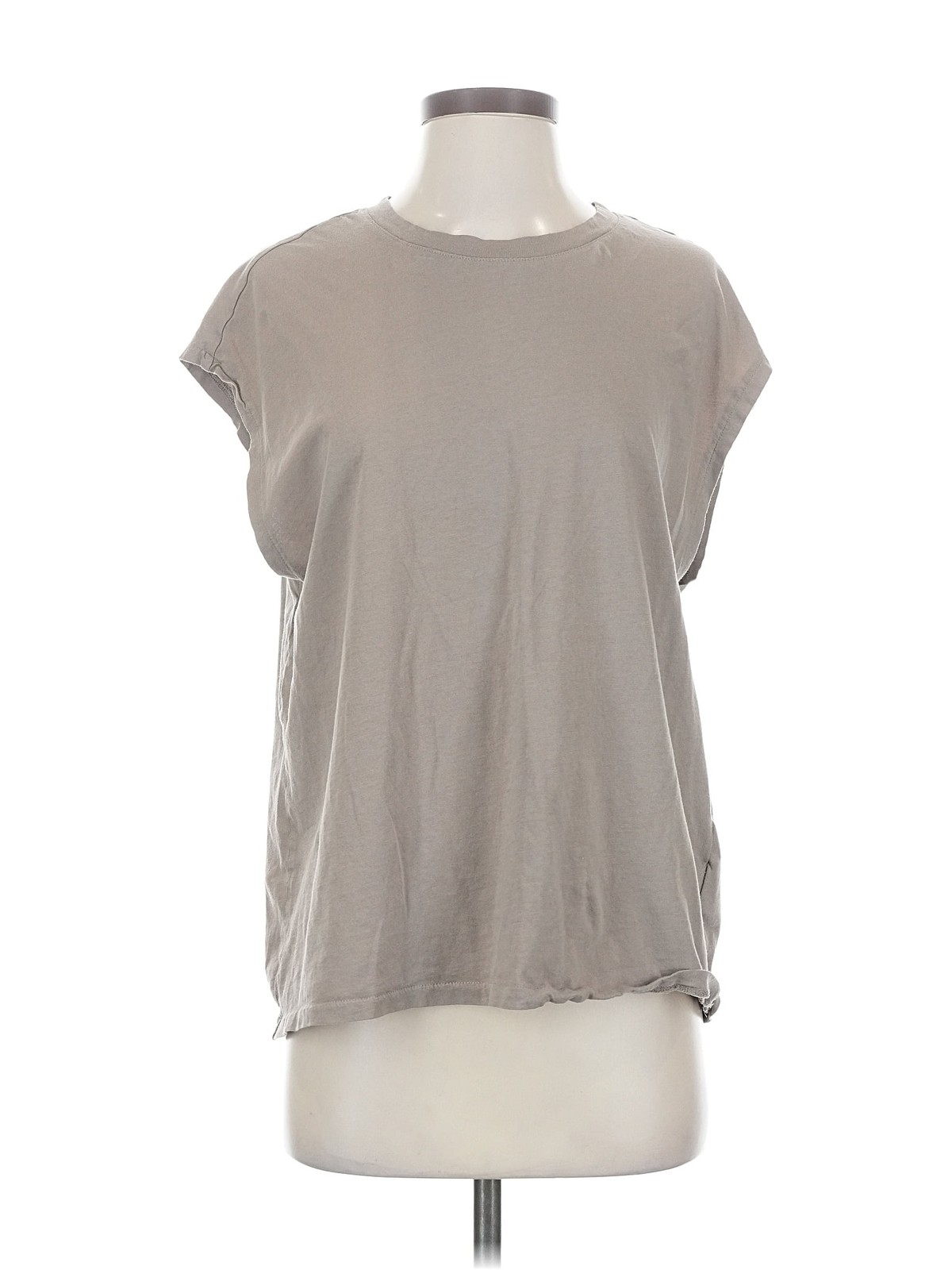 H&M Women Gray Sleeveless T-Shirt S