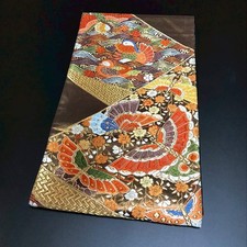 8133 Japanese Vintage Fukuro Obi Belt Kimono Fabric Silk Traditional