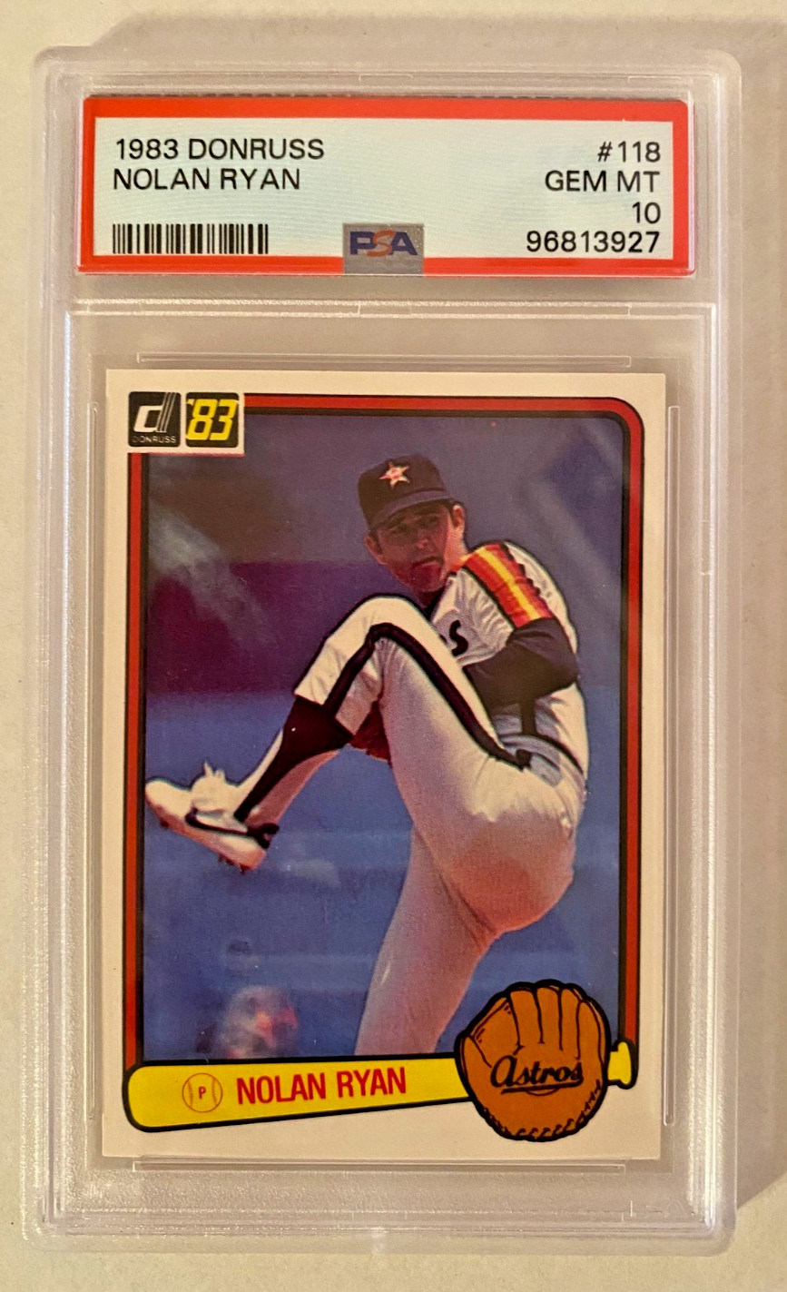 NOLAN RYAN 1983 DONRUSS #118 ASTROS HOF PSA 10 GEM MINT 💎🔥