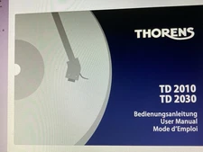 Thorens Td2010 Td2030 User Manual Digital