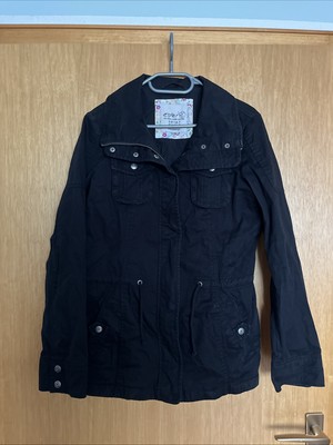 Esprit Jacke Frühling Sommer Parker Schwarz Gr. 38  Nichtraucher