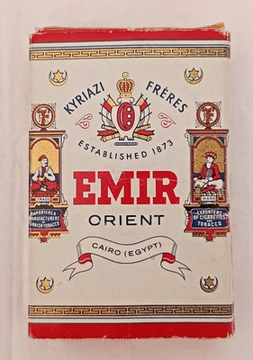 Leerpaket Kyriazi Frères Emir Orient 11 Zigaretten Hamburg DM1 50er Jahre