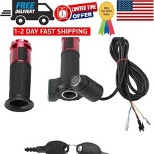Universal E-Bike Throttle Grip with LED Display Key Lock for 12V-84V Scooters