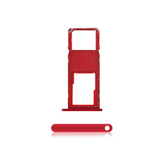 Single Sim Card Tray Holder Replacement Part for Samsung A01 A015 2020 RED