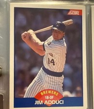 1989 Score #587 Jim Adduci