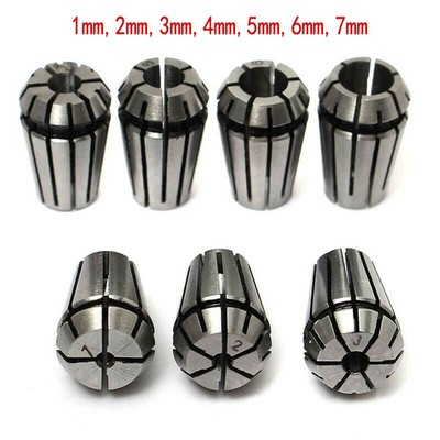 7 X ER11 Spring Collet Chuck Set For CNC Milling Lathe Tool Engraving Machine