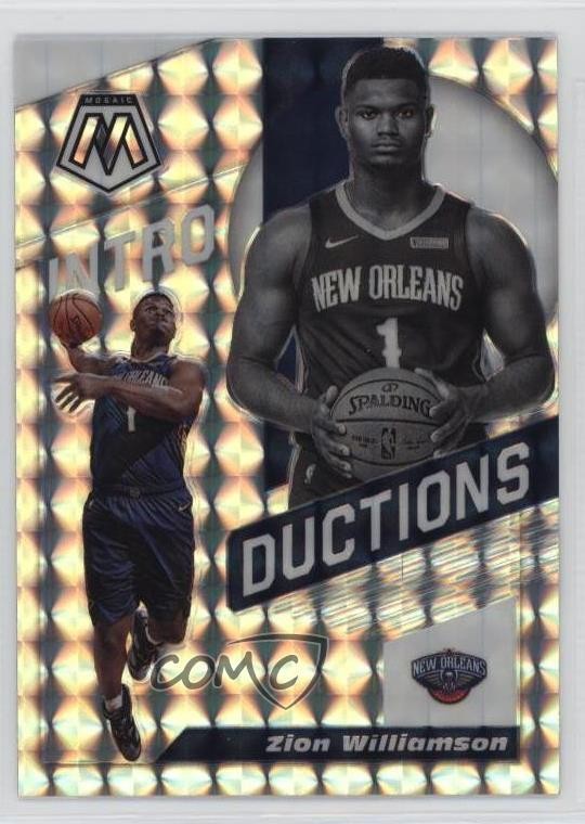 2019-20 Panini Mosaic Introductions Silver Mosaic Prizm Zion Williamson #5 05cd