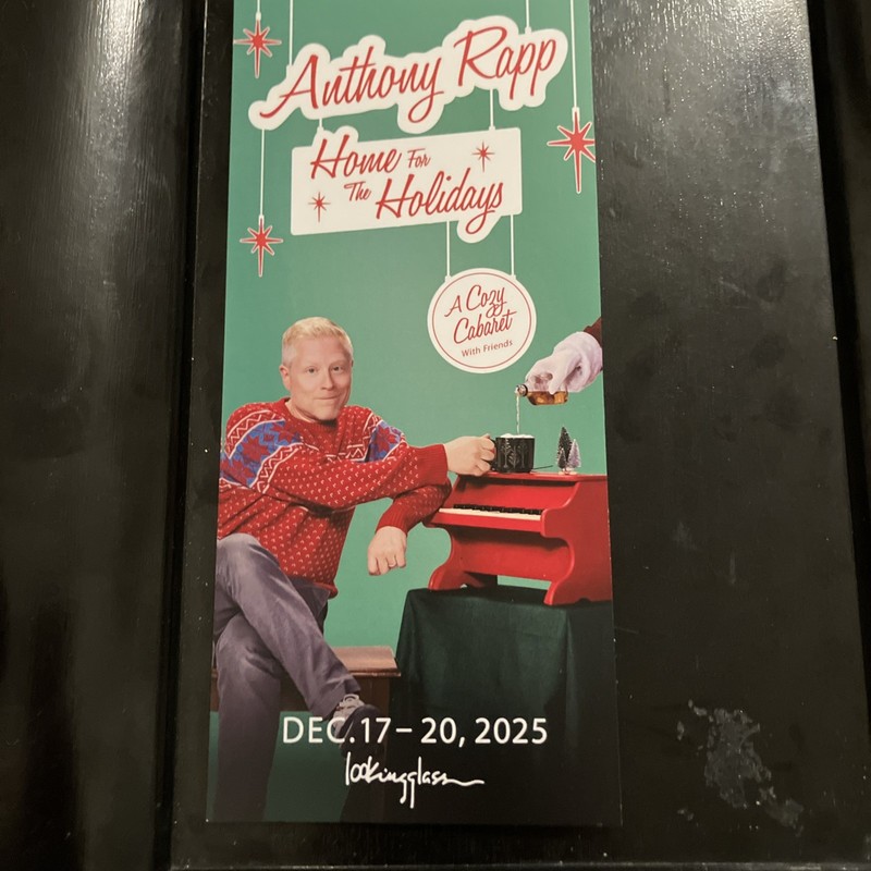 Anthony Rapp Christmas N July  Flyer Gay Rape Victim Cabaret Kevin Spacey Rare