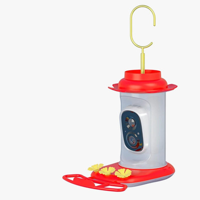 N008 Bird Feeder with Camera - Solar Powered Outdoor Birdhouse Cam with Full-Col
