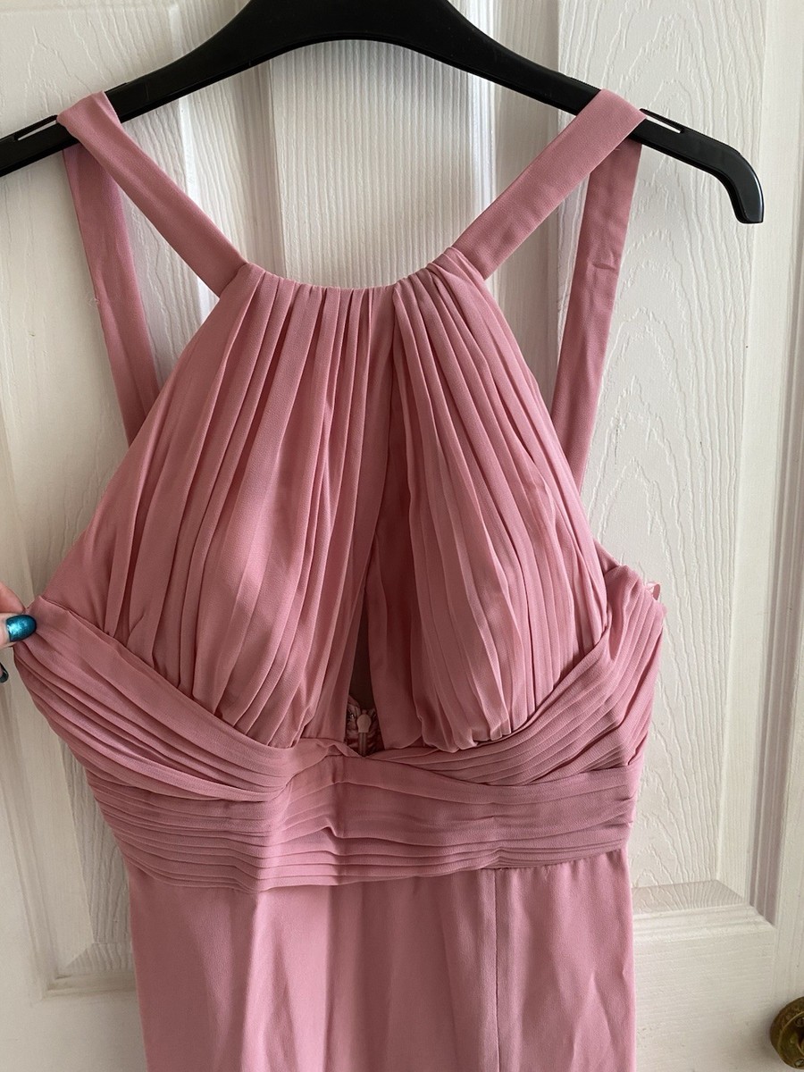 quiz pink prom dress Vienna Prom 82035 Pink Velvet Prom Dress Size 4 Sequins Backless Glass Slipper