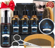 Dad Gifts for Fathers Day,Beard Kit Includes 3-Scent 9 Piece Set, Beard