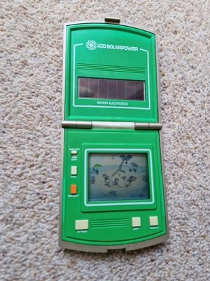 Retro Bandai 1980s 16281 Solar Powered S.O.S LCD Game - Working