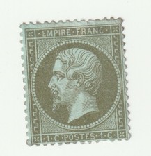 ♣ Timbre France Classique Napoleon N° 19 Neuf (*) 1c Olive Beau