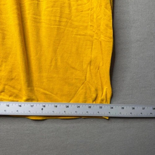 Fruit Of The Loom T-Shirt Alpha Phi Omega Graphic Yellow 2XL image 5